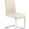 Krzesło Yvone kremowe/chrom