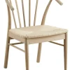 Krzesło z podłokietnikami Cassandra naturalne