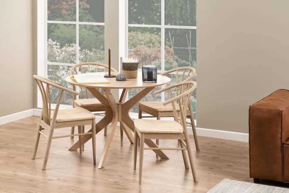 Krzesło z podłokietnikami Cassandra naturalne