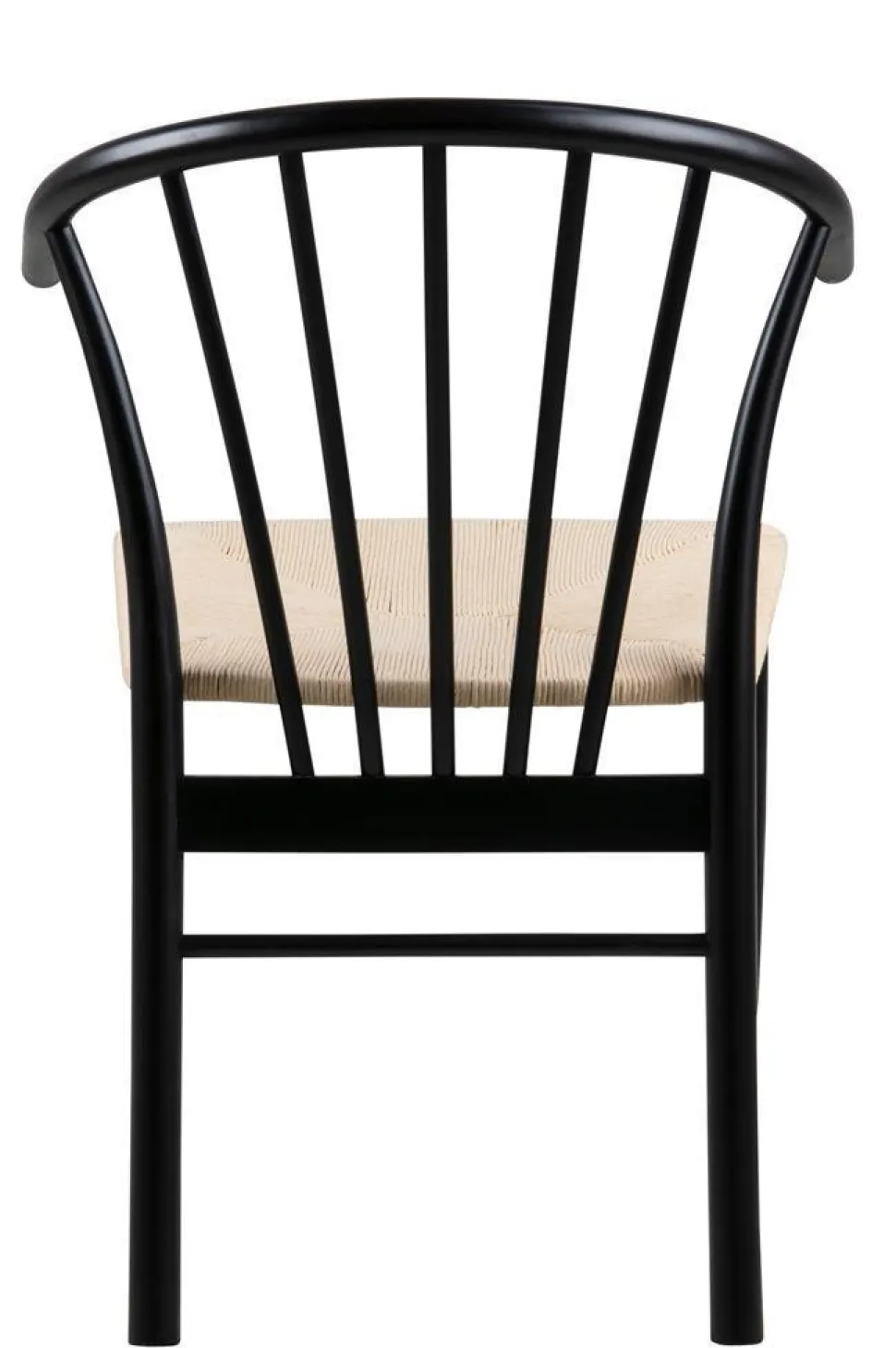 Krzesło z podłokietnikami Cassandra czarne/ naturalne