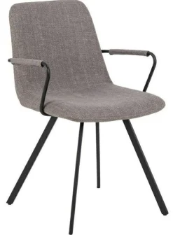 Krzesło z podłokietnikami Selina szary
