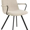 Krzesło z podłokietnikami Selina beżowe