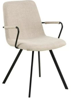 Krzesło z podłokietnikami Selina beżowe