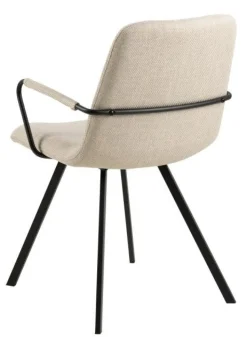 Krzesło z podłokietnikami Selina beżowe