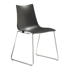 Krzesło Zebra antracyt sledge z tworzywa