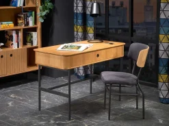 Krzesło Zefir dąb/czarne