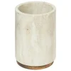 Kubek na szczoteczki Come efekt marmuru   beżowy