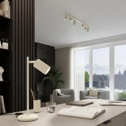 Lampa biurkowa KARBON beżowa