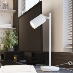 Lampa biurkowa KARBON biała