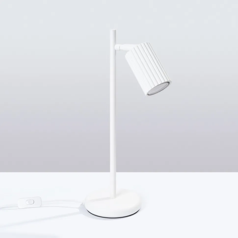 Lampa biurkowa KARBON biała