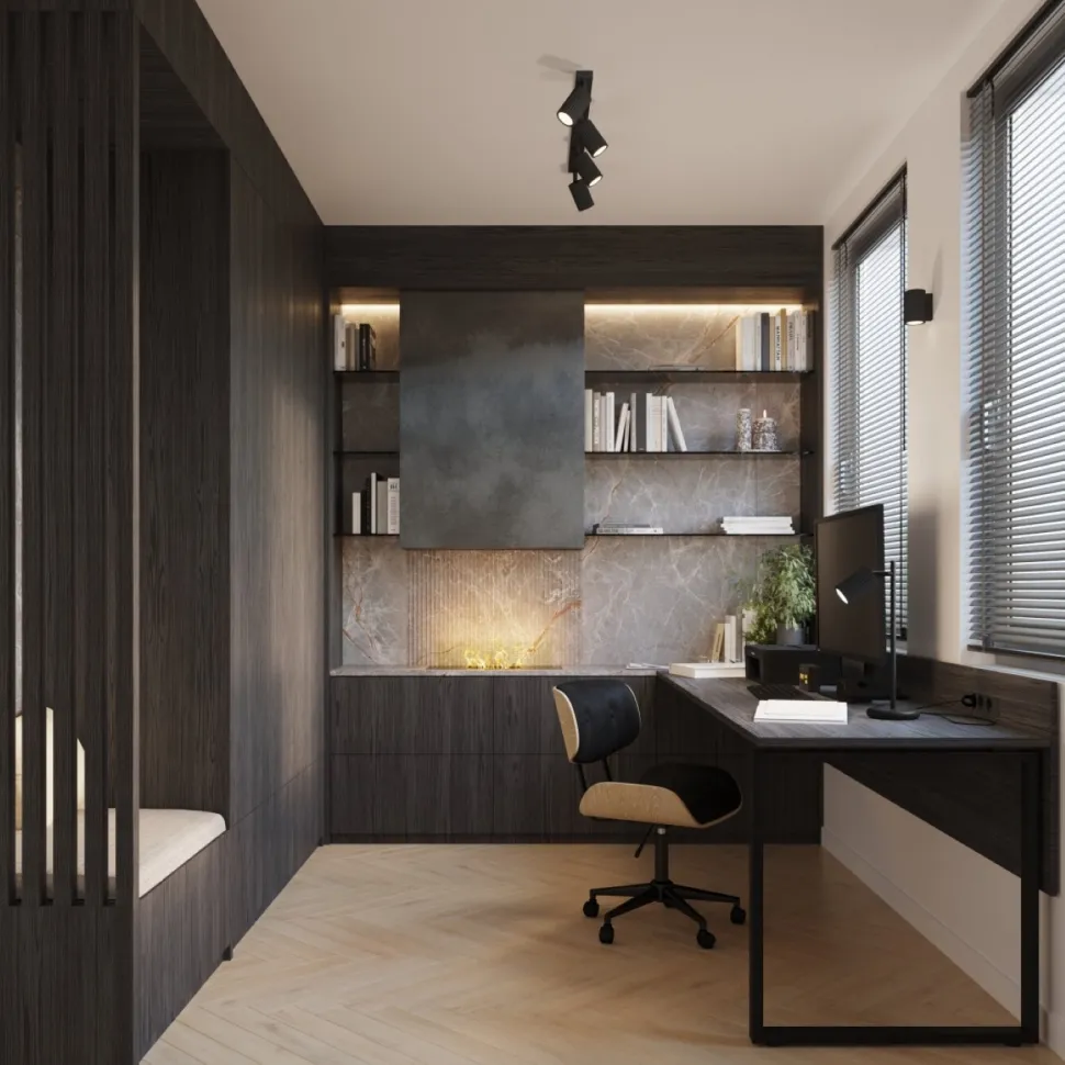 Lampa biurkowa KARBON czarna