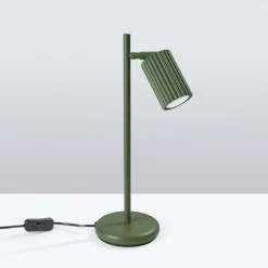 Lampa biurkowa KARBON zielona oliwka