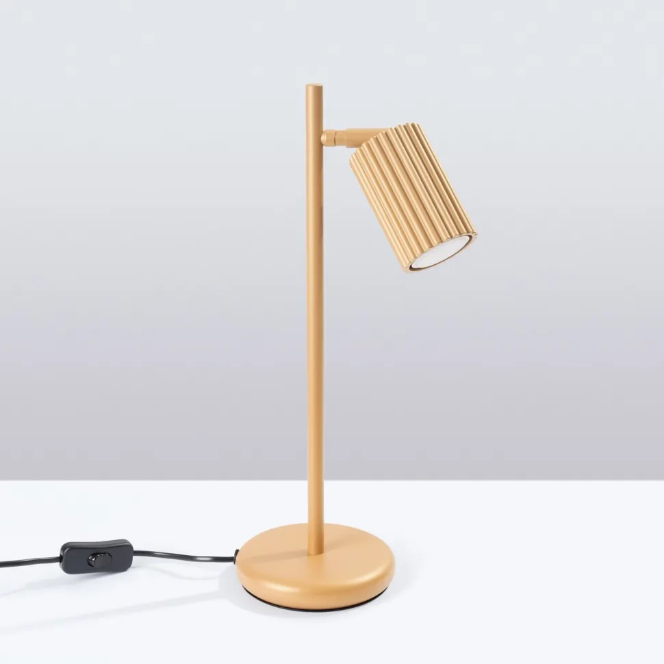 Lampa biurkowa KARBON złota
