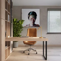 Lampa biurkowa PASTELO złota