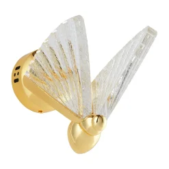 Lampa ścienna BEE LED złota 18 cm