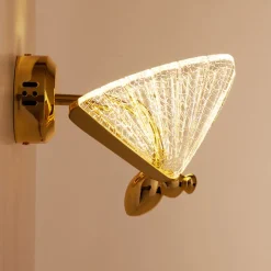 Lampa ścienna BEE LED złota 18 cm