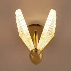 Lampa ścienna BEE LED złota 18 cm