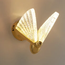 Lampa ścienna BEE LED złota 18 cm