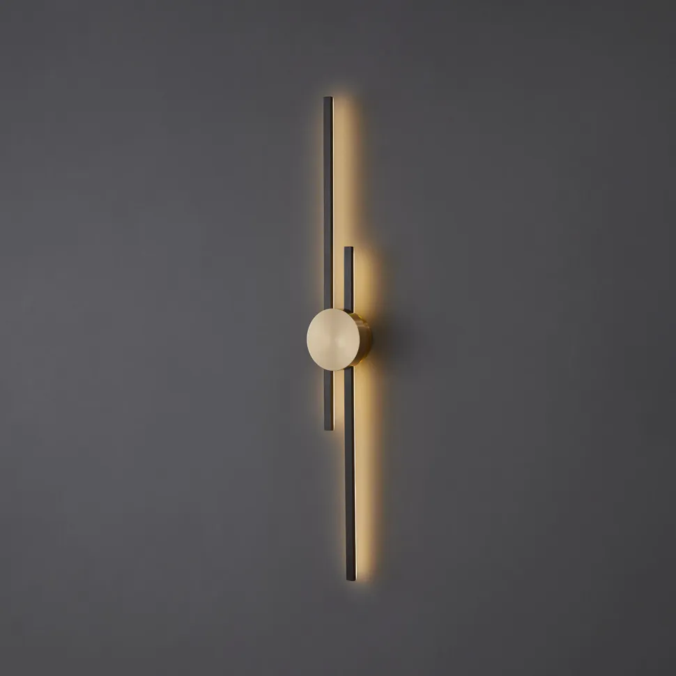 Lampa ścienna CENTRO czarna 92 cm