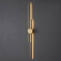 Lampa ścienna CENTRO czarna 122 cm