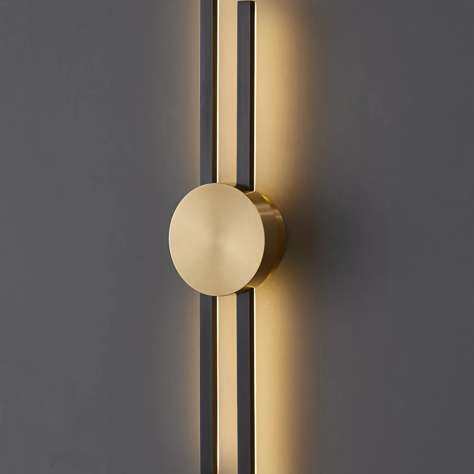 Lampa ścienna CENTRO czarna 122 cm