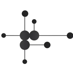 Lampa ścienna CLEX - 6 LED czarna 89 cm