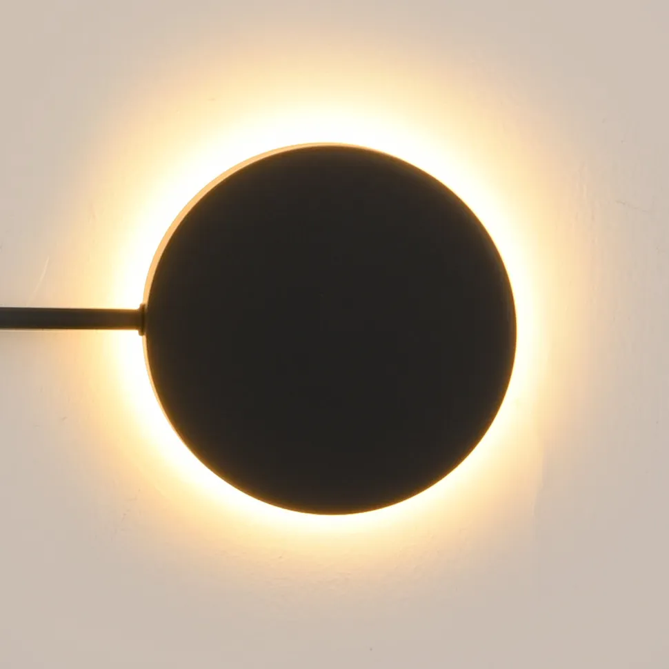 Lampa ścienna CLEX - 4 LED czarna 112 cm