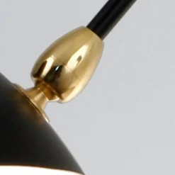 Lampa ścienna CRANE-2W czarna 175 cm