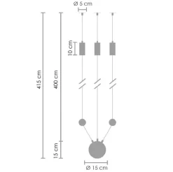 Lampa ścienna LINEA-3 WALL czarna