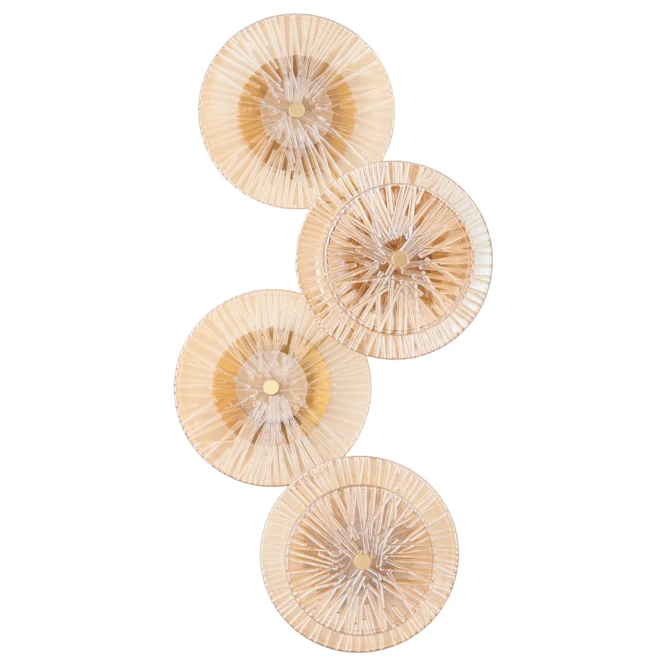 Lampa ścienna LUXIO-4 LED bursztynowa 32 cm