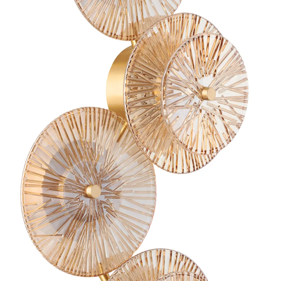 Lampa ścienna LUXIO-4 LED bursztynowa 32 cm