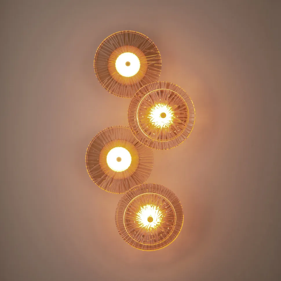 Lampa ścienna LUXIO-4 LED bursztynowa 32 cm