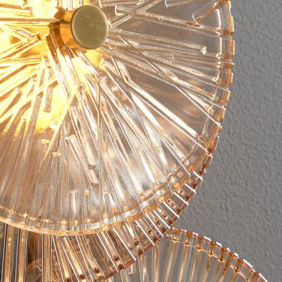 Lampa ścienna LUXIO-4 LED bursztynowa 32 cm