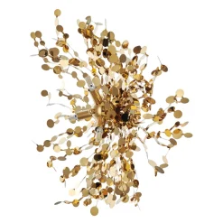 Lampa ścienna MONETTI złota 40 cm