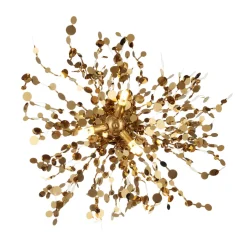 Lampa ścienna MONETTI złota 40 cm