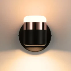 Lampa ścienna POCCO LED czarna 16 cm