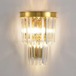 Lampa ścienna SPLENDORE złota 20 cm