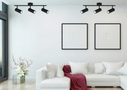 Lampa Colly czarny 3x15W GU10 klosz  czarny