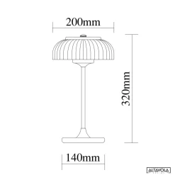 Lampa ledowa stołowa Vitrum