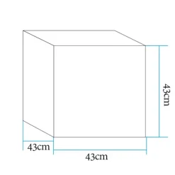 Lampa ogrodowa CUBIC L LED RGBW 16 kolorów 43 cm