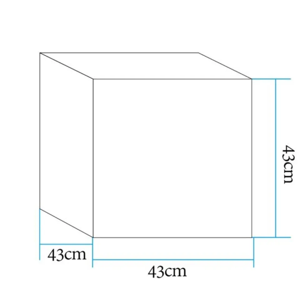 Lampa ogrodowa CUBIC L LED RGBW 16 kolorów 43 cm