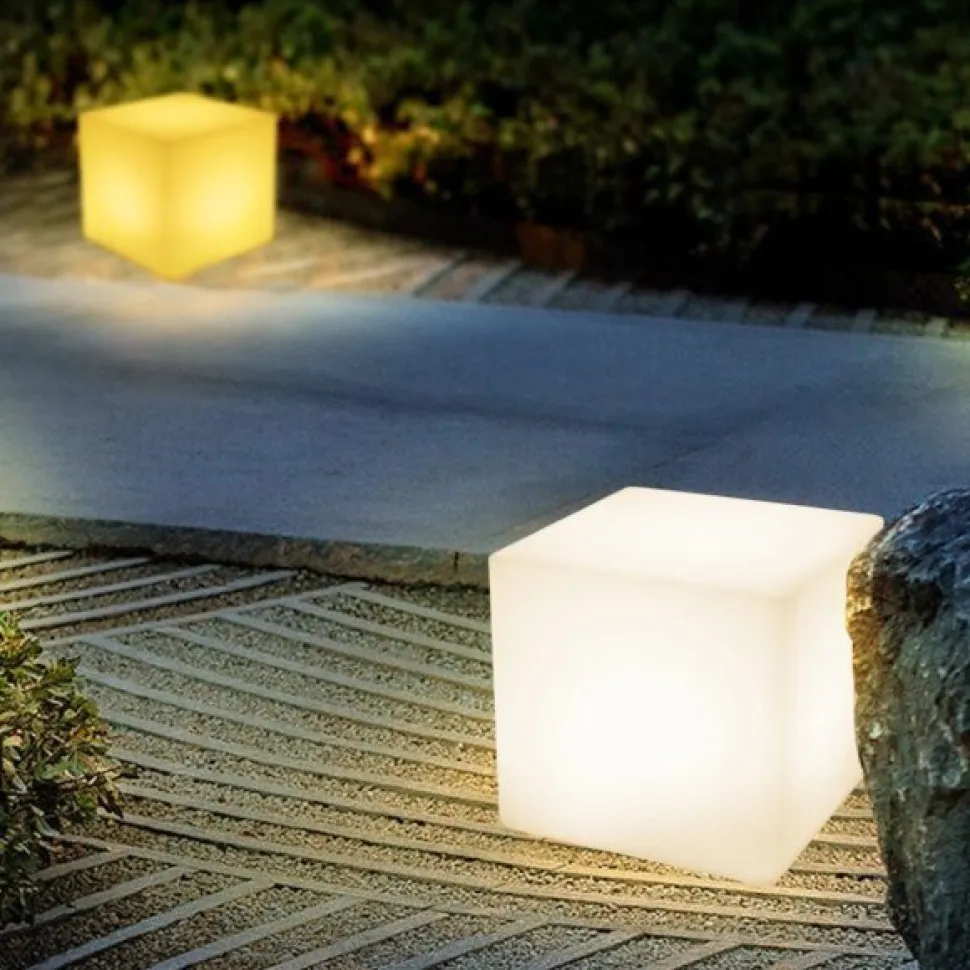 Lampa ogrodowa CUBIC LED M RGBW 16 kolorów 35 cm
