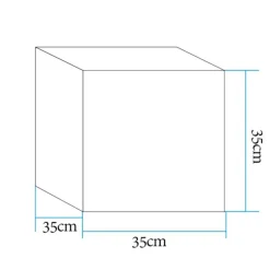 Lampa ogrodowa CUBIC LED M RGBW 16 kolorów 35 cm