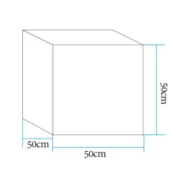 Lampa ogrodowa CUBIC XL LED RGBW 16  kolorów 50 cm