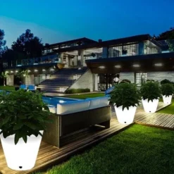 Lampa ogrodowa donica FLOWER POT M LED  RGBW 16 kolorów 40 cm