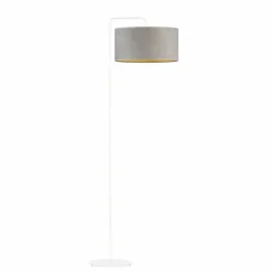 Lampa podłogowa BOLIVIA GOLD biała szara