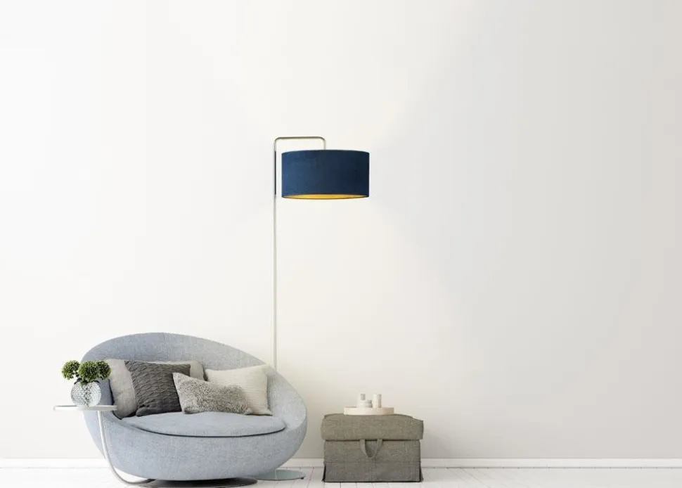 Lampa podłogowa BOLIVIA GOLD biała morsk