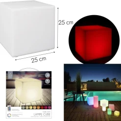 Lampa podłogowa Colorfull Cube 25cm