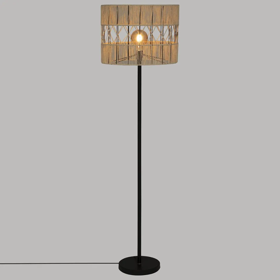 Lampa podłogowa Cosy stojąca czarna ażurowa