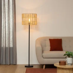 Lampa podłogowa Cosy stojąca czarna ażurowa